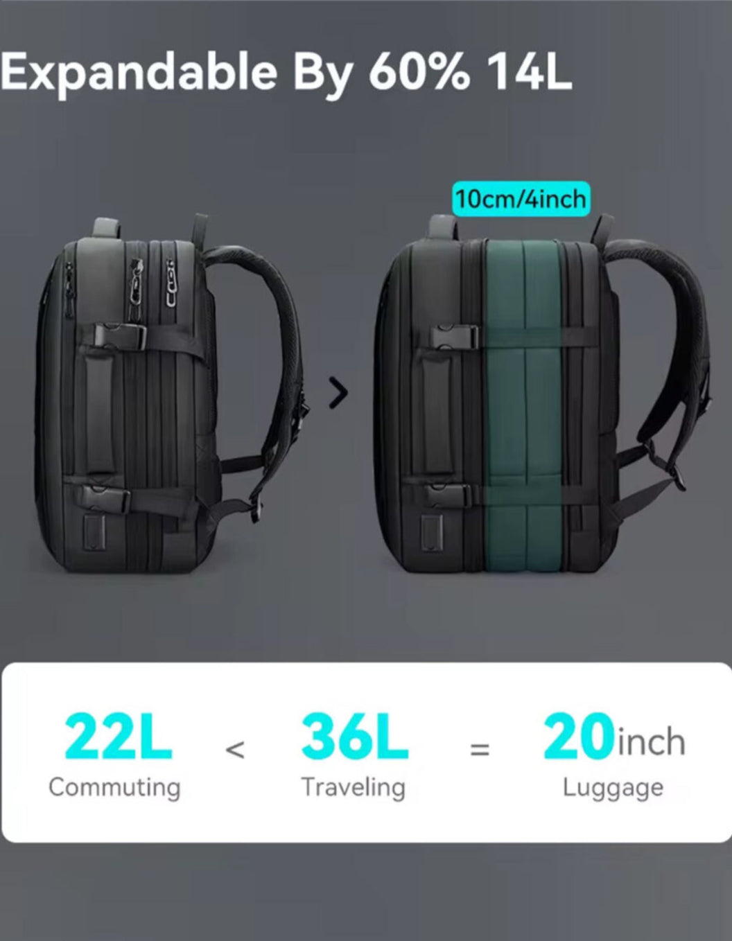 Laptop Backpack with USB Charging Travel Backpack